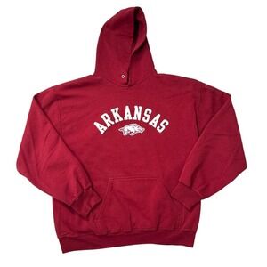 Jones & Mitchell‎ Red Arkansas Hoodie Men's XL red hoodie, Arkansas hoodie